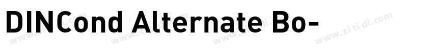 DINCond Alternate Bo字体转换